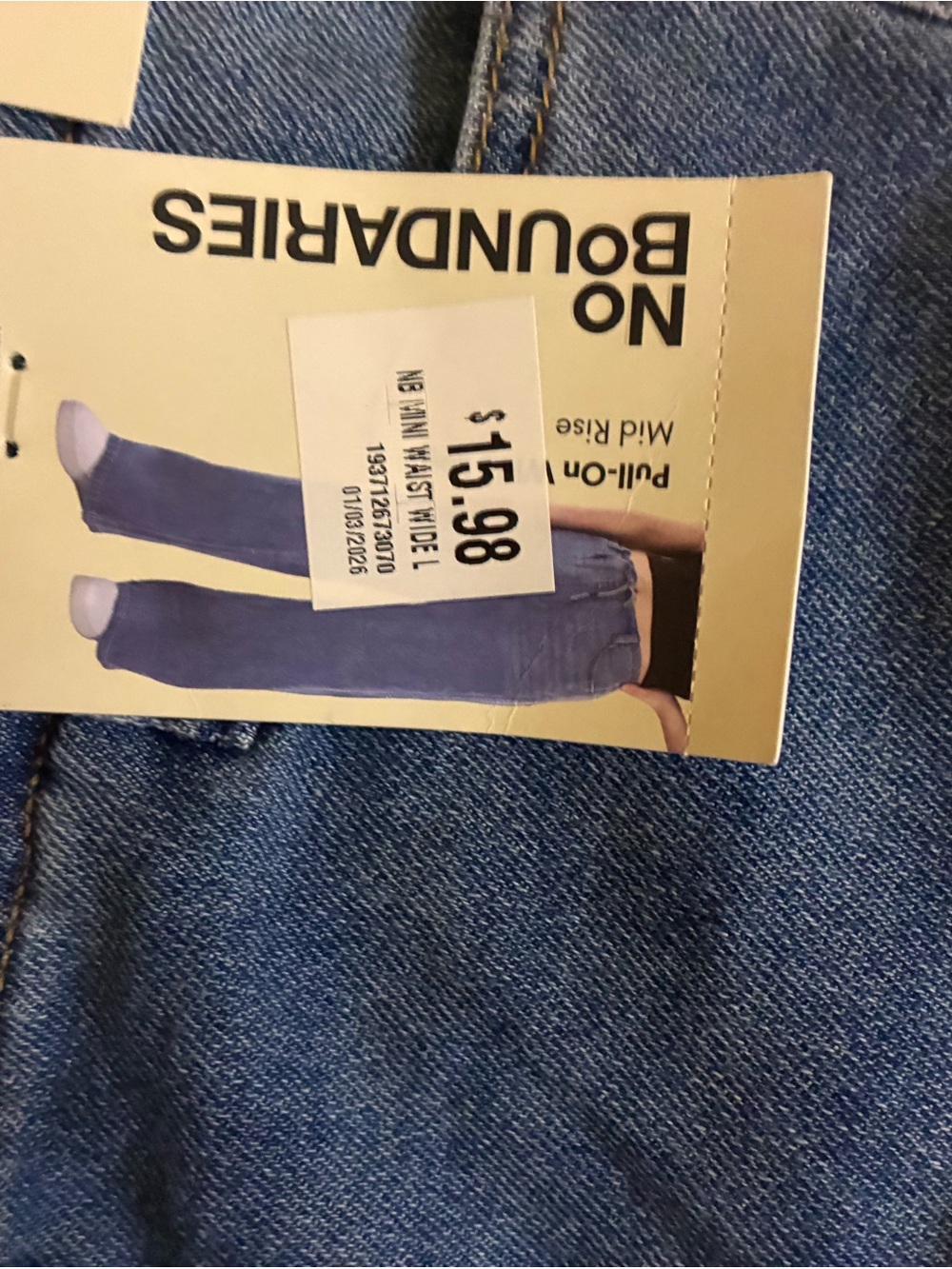 No Boundaries Medium Blue Straight Leg Jeans